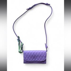 Vera Bradley Quilted Lavender Crossbody Wallet